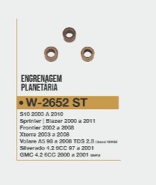 W2652ST -KIT BUCHA ENGREN.PLANET.BOSCH S10/SPRINTER/BLAZER 3PÇS