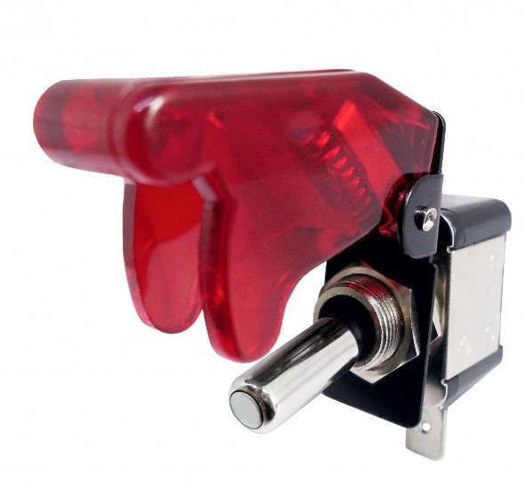 DNI2084VM BOTAO TIC-TAC UNIVERSAL CROM. 2POS (GATILHO LED VERMELHO)