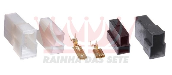 ETE7502 KIT TOMADA 2VIAS MACHO/FEMEA C/TERM.