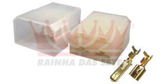 ETE7504 KIT TOMADA 4VIAS MACHO/FEMEA C/TERM.