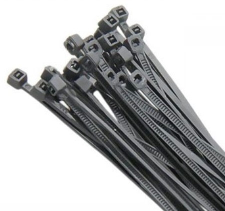 TRABR7030 ABRAC. PLAST. PRETA 300 X 7,6MM 30CM (100PCS) 
