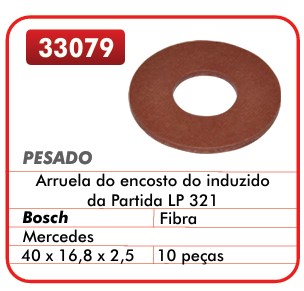 GB33079 ARRUELA FIBRA PARTIDA MB LP321 BOSCH (C/10) 40X16.8X2.5 