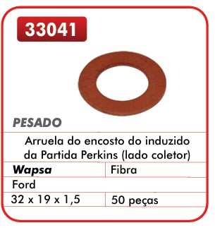 GB33041 ARRUELA FIBRA PARTIDA PERKINS L/COLETOR (C/50) 32X19X1.5 