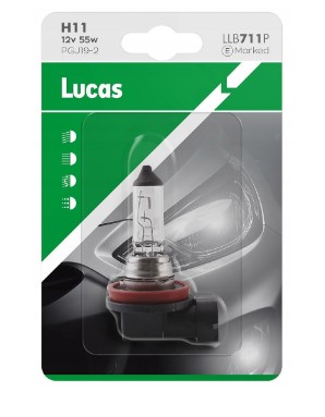 LAMPADA H11 12V 55W LUCAS LLB711 (LLB64211) COMUM
