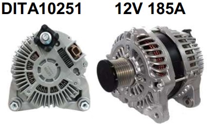DITA10251 ALTERNADOR MITSUBISHI RENAULT MASTER III 2.3 12V 185A