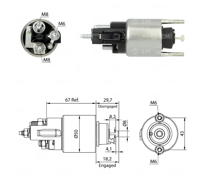 ZM3708 AUTOMATICO PT. DENSO SPRINTER 216/316/416/516 