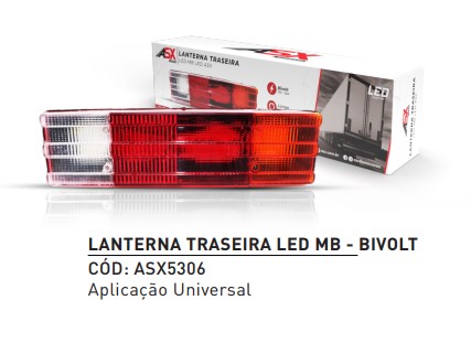 ASX5306 LANTERNA TRASEIRA LED MB C/RE 12/24V LTMBASX