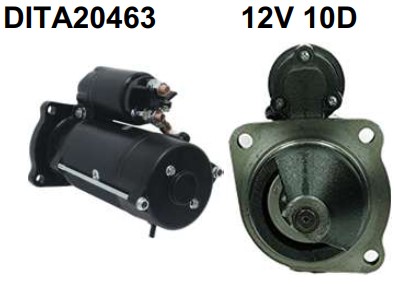 DITA20463 MOTOR DE PARTIDA ISKRA MF/PERKINS/VALMET 12V 3,0 KW 10D