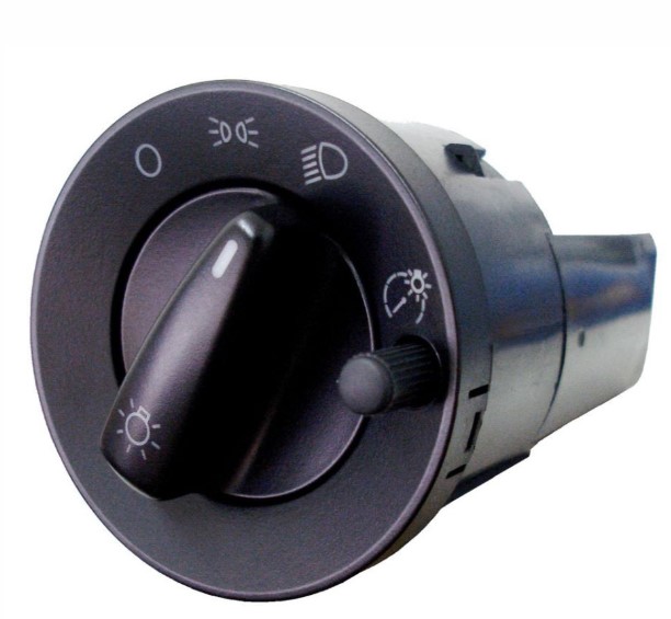 DNI2160 CHAVE DE LUZ CAMINHAO VW 24V LED VERMELHO C/REOST