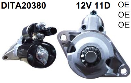 DITA20380 MOTOR DE PARTIDA GOLF/JETTA/PASSAT/AUDI A3 A4 A6 A8 12V 11D