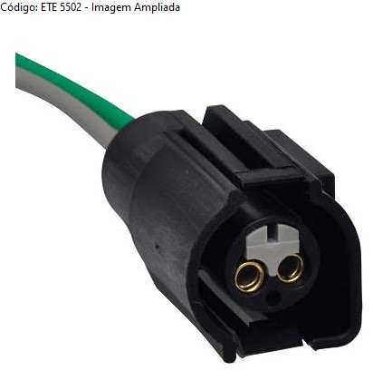 ETE5502 CHICOTE 2VIAS ELETROVENTILADOR FORD/SENSOR TEMP.AR/AGUA VW/FORD
