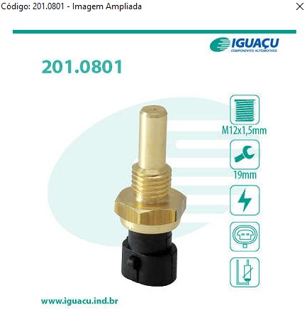 IG0801 SENSOR DE TEMPERATURA DE AGUA (EC9050)