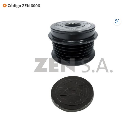 ZEN6006 POLIA RODA LIVRE P/ ALTERNADOR 