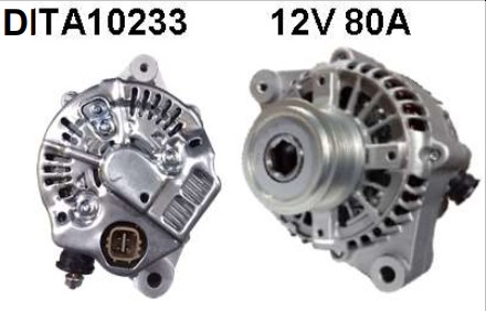 DITA10233 ALTERNADOR TOYOTA HILUX 2.5/3.0 TDI 16V 12V 80A 