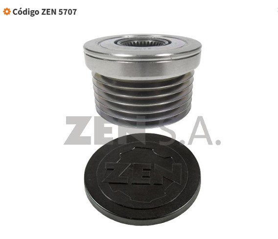 ZEN5707 POLIA RODA LIVRE P/ALTERNADOR 