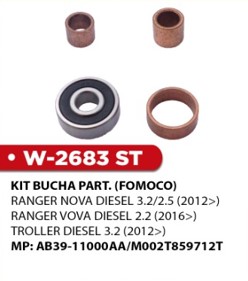 W2683ST -KIT BUCHA PART.RANGER DIESEL/TROLLER DIESEL