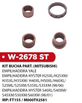 W2678ST -KIT BUCHA PART.MITSUBISHI  EMP. YALE/HYSTER H25XL/H25XM/