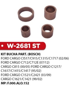 W2681ST -KIT BUCHA PART.BOSCH CARGO C1517/C915/C1315