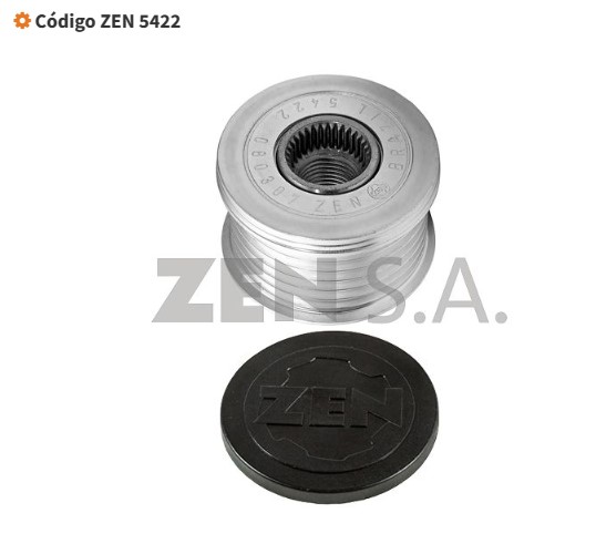 ZEN5422 POLIA RODA LIVRE P/ ALTERNADOR 