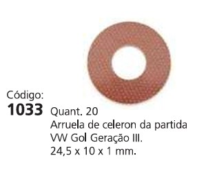 EDA1033 ARRUELA FIBRA PART. GOL GIII (C/20) 24.5X10X1