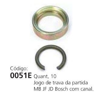EDA0051E JOGO TRAVA BENDIX MBB JF C/CANAL (C/10)