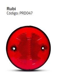PRD047 LANTERNA LATERAL APOLO 85MM 6 LED RUBI