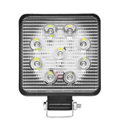 FAROL LED 27W 9LEDS QUADRADO MAIS FINO TIGER (0802031) 