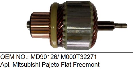9127/800343 IND. PART. MITSUBISHI PAJERO 12V C100.5 D53.6 7D HS