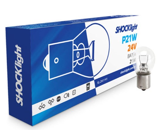LAMPADA 1141 24V 21W SHOCK LIGHT SL241141 COMUM 