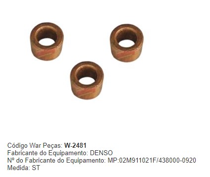 W2481ST -KIT BUCHA ENGREN.PLANET.DENSO UP/GOL G6/VOYAGE G6