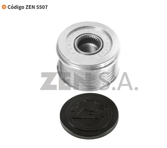 ZEN5507 POLIA RODA LIVRE P/ ALTERNADOR 