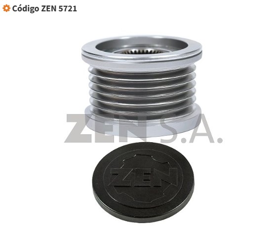 ZEN5721 POLIA RODA LIVRE P/ ALTERNADOR 