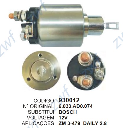 930012 AUTOMATICO PT. DAILY 2.8 99> 12V ZM3479