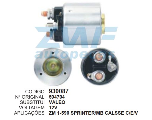 930087 AUTOMATICO PT. VALEO MERCEDES S/B 3F ZM1590