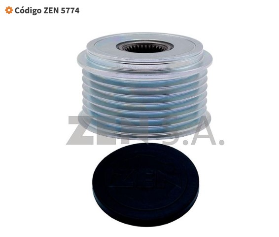 ZEN5774 POLIA RODA LIVRE P/ ALTERNADOR 