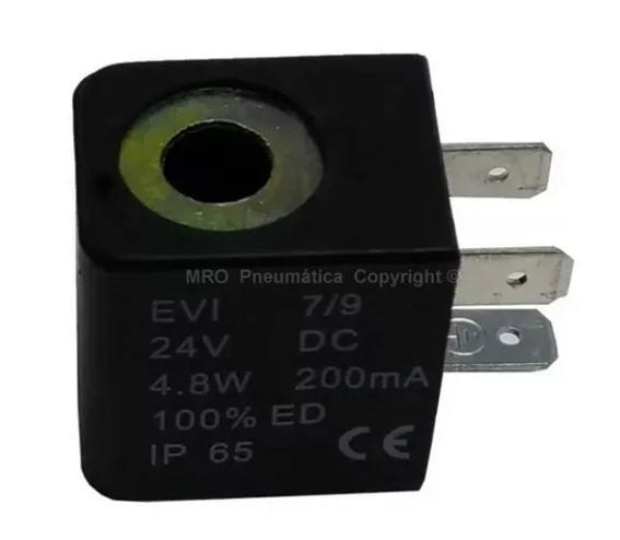 DC24V BOBINA SOLENOIDE 24V P/VALV.PNEUMATICA FURO 9MM