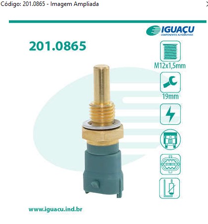 IG0865 SENSOR DE TEMPERATURA DE AGUA (EC9005)