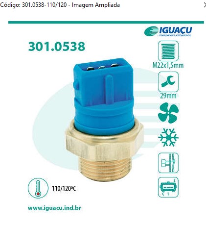 IG538110G INTERRUPTOR TERM. RADIADOR (110-105Â°C/120-115Â°C)