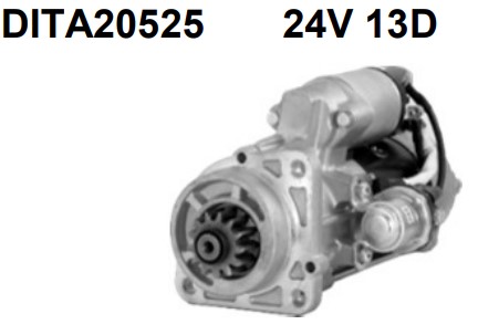 DITA20525 MOTOR DE PARTIDA MITSUBISHI MB ATEGO ELETR. 24V 13D