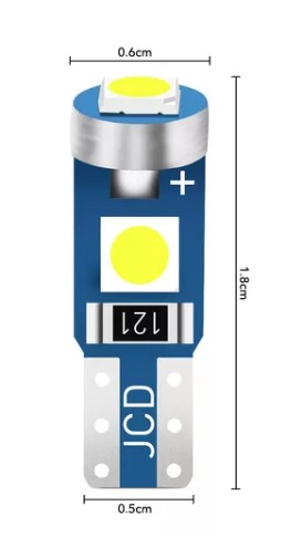 TP14C LED T5 1 LED PINGUINHO BASE FIBRA CANCELLER LUZ AZUL 