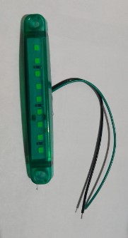 TP102 MINI BARRA DE LED 10CM VERDE BIVOLT 12V 24V 