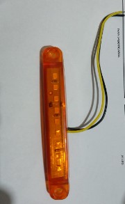 TP106 MINI BARRA DE LED 10CM AMARELA AMBAR BIVOLT 12V 24V 