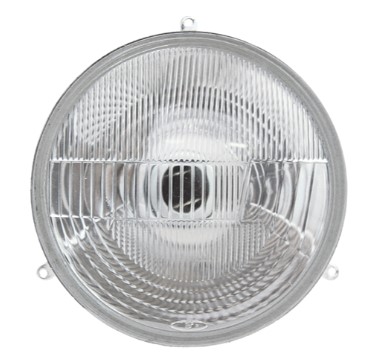FL046VSL BLOCO FAROL P/H4 REDONDO 3ORELHAS C/VIGIA ONIBUS CAIO/MASCARELLO 180MM