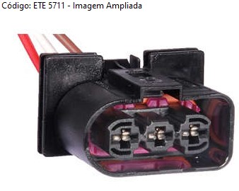 ETE5711 CHICOTE 3VIAS ELETROV.VW/TOYOTA SIST.ARREFECIMENTO FEMEA