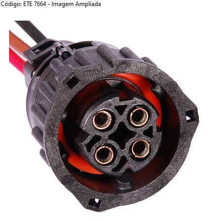 ETE7664 CHICOTE 4VIAS MOD.ABS/MB PRESSAO OLEO/SENS.TEMP.VOLVO