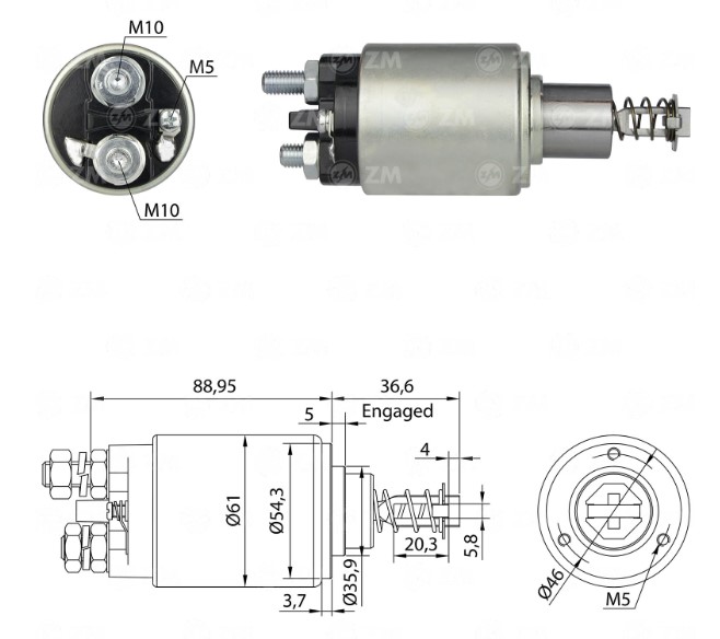 INTACTO90531 AUTOMATICO PT. BOSCH JF 12V BOSCH ZM531