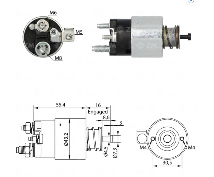 INTACTO95391 AUTOMATICO PT. VALEO CITROEN/PEUGEOT ZM5391