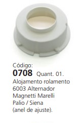 EDA0708 ANEL AJUSTE ROL.6003 DENSO/MARELLI PALIO (20MM) 