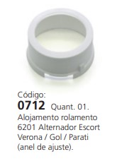 EDA0712 ANEL AJUSTE ROL.6201 BOSCH CURTO (01PÇ)