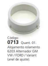 EDA0713 ANEL AJUSTE ROL.6203 BOSCH GM/VW/FORD/VALMET (01PÇ)